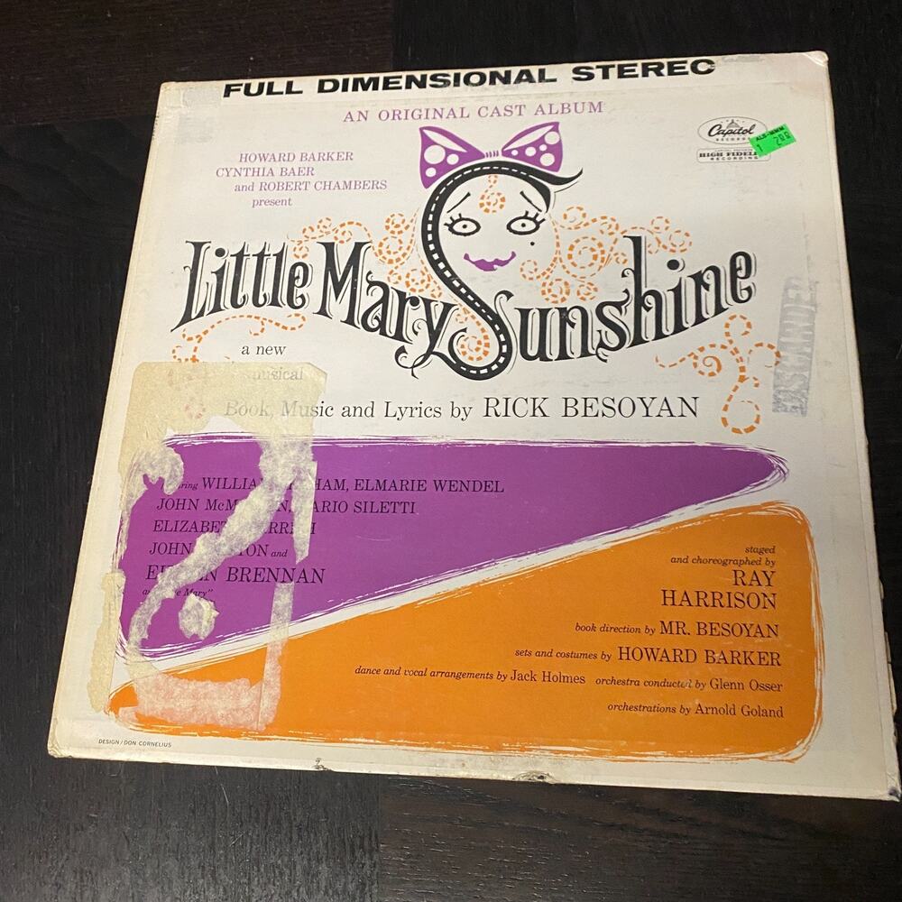 Rick Besoyan, Little Mary Sunshine: An Original Cast Album, 12" LP Vinyl